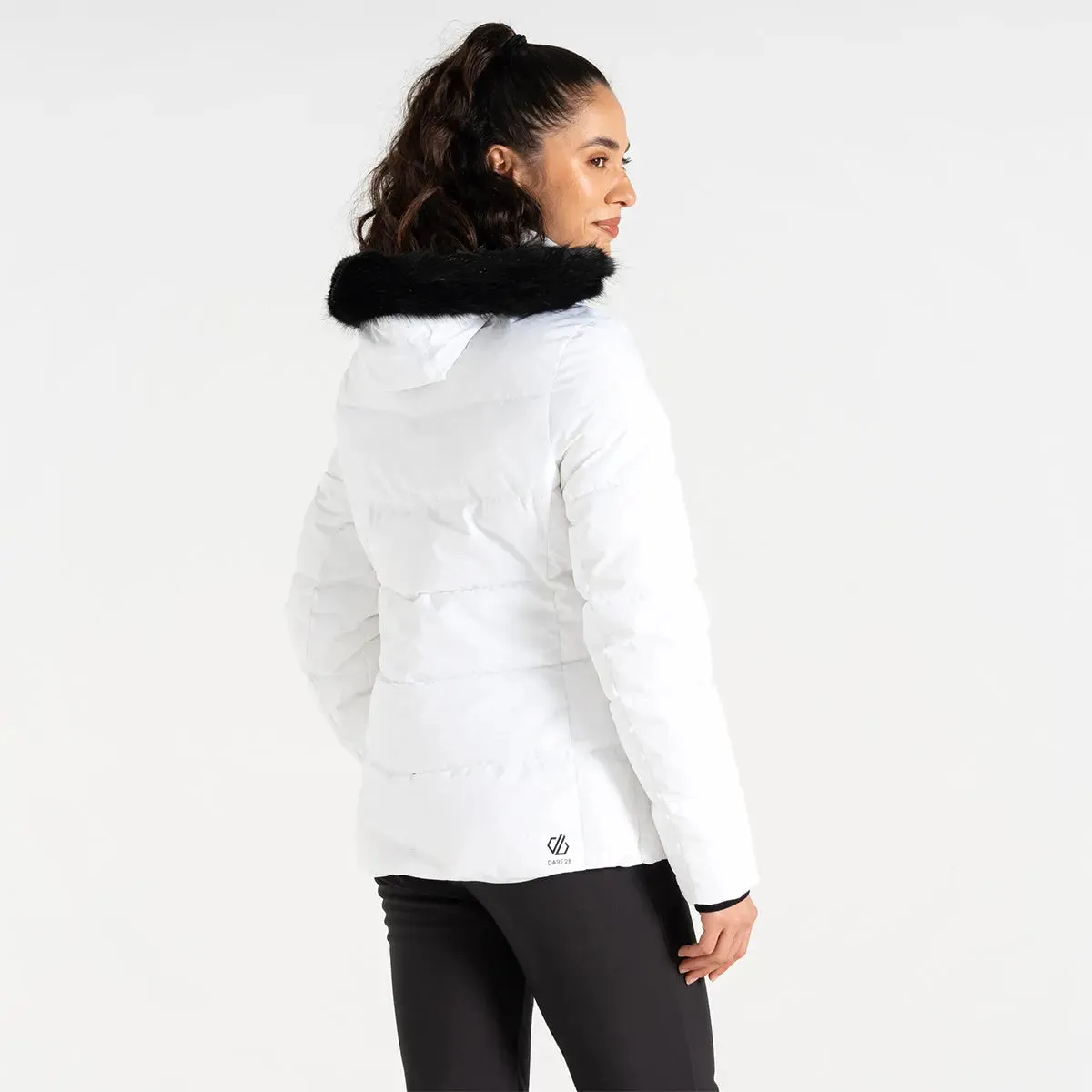 Glamourize V Baffled Ski Jacket - White