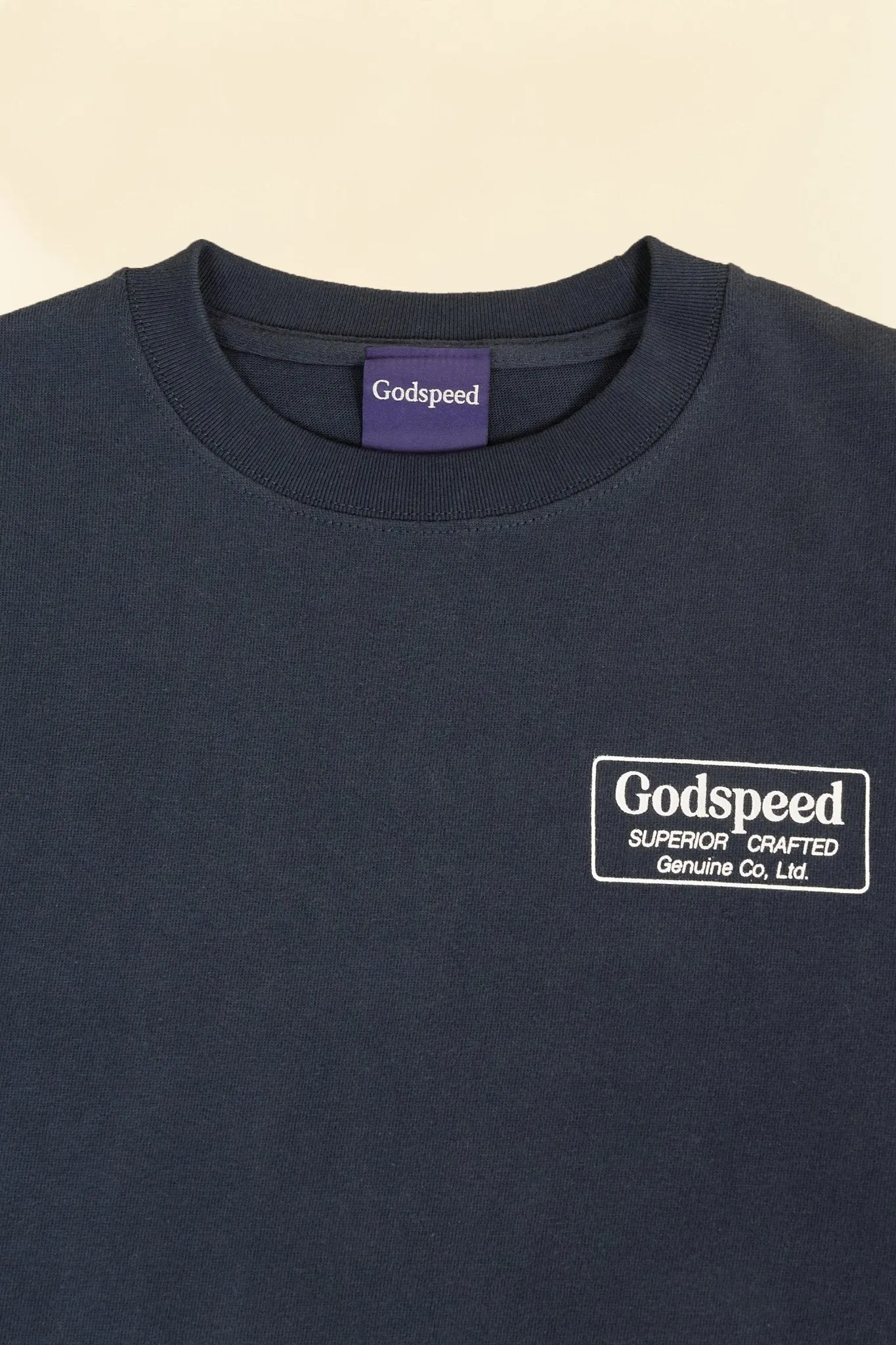 Godspeed 'Genuine' Heavyweight Organic T-Shirt - Navy