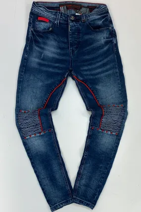 Hard Soda- original denim jeans w/red studs