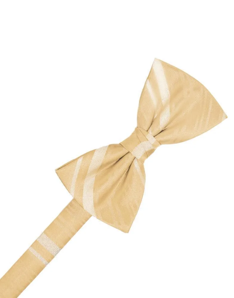 Harvest Maize Striped Satin Kids Bow Tie