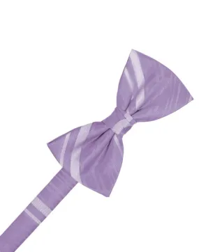 Heather Striped Satin Kids Bow Tie