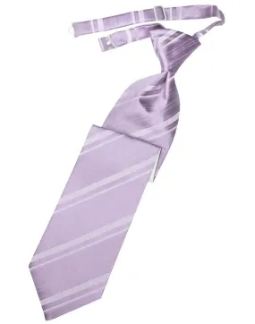 Heather Striped Satin Kids Necktie