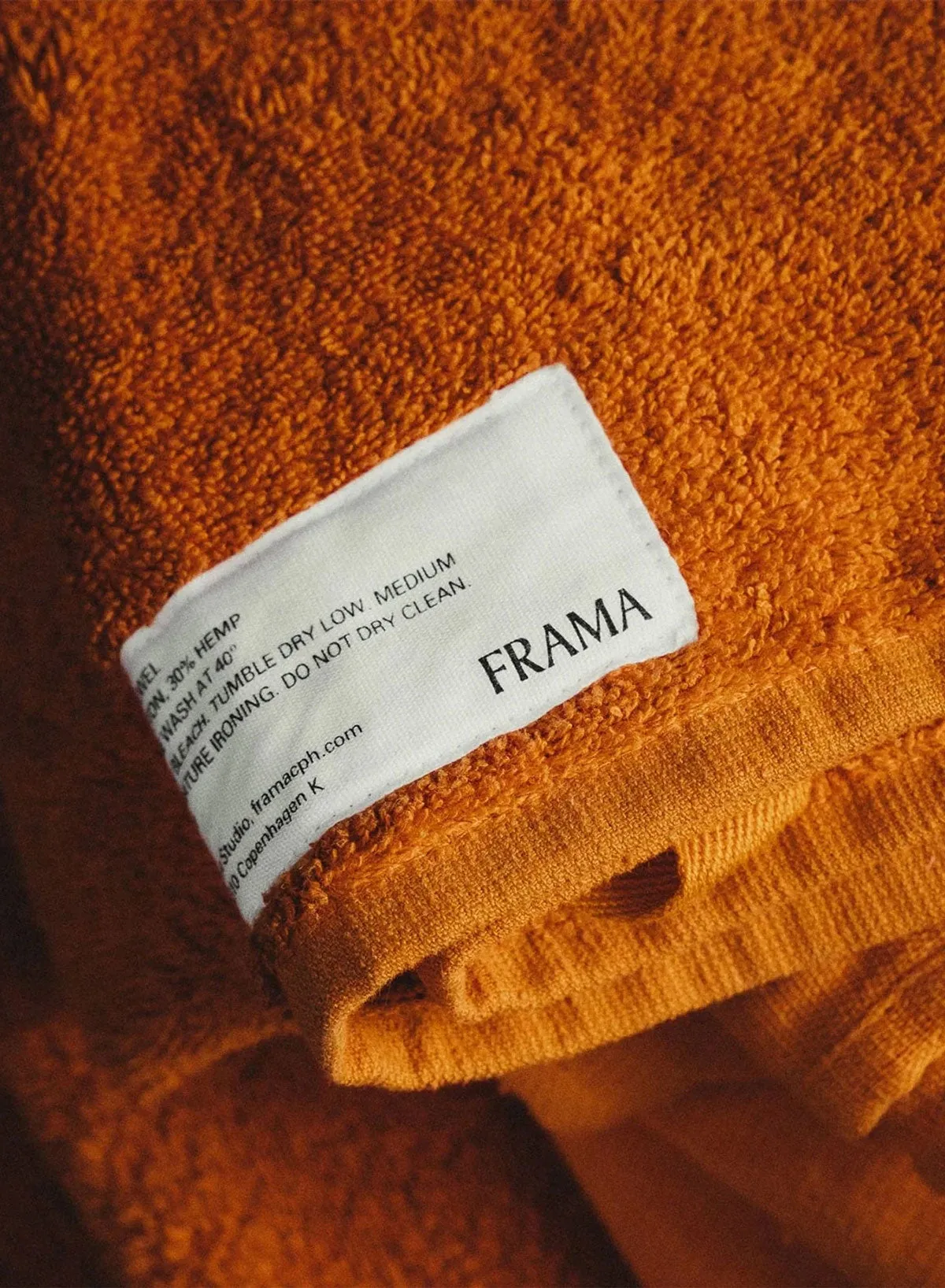 Heavy Towel, Burnt Orange, Bath Sheet - Frama