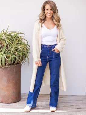 Hudson Wide Leg - Dark Denim