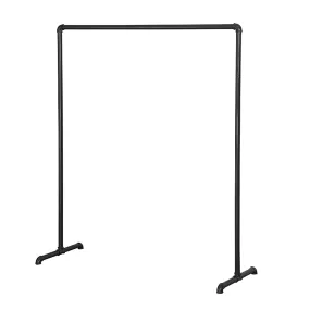 Industrial Freestanding Pipe Clothing Rack 150X150cm-Black