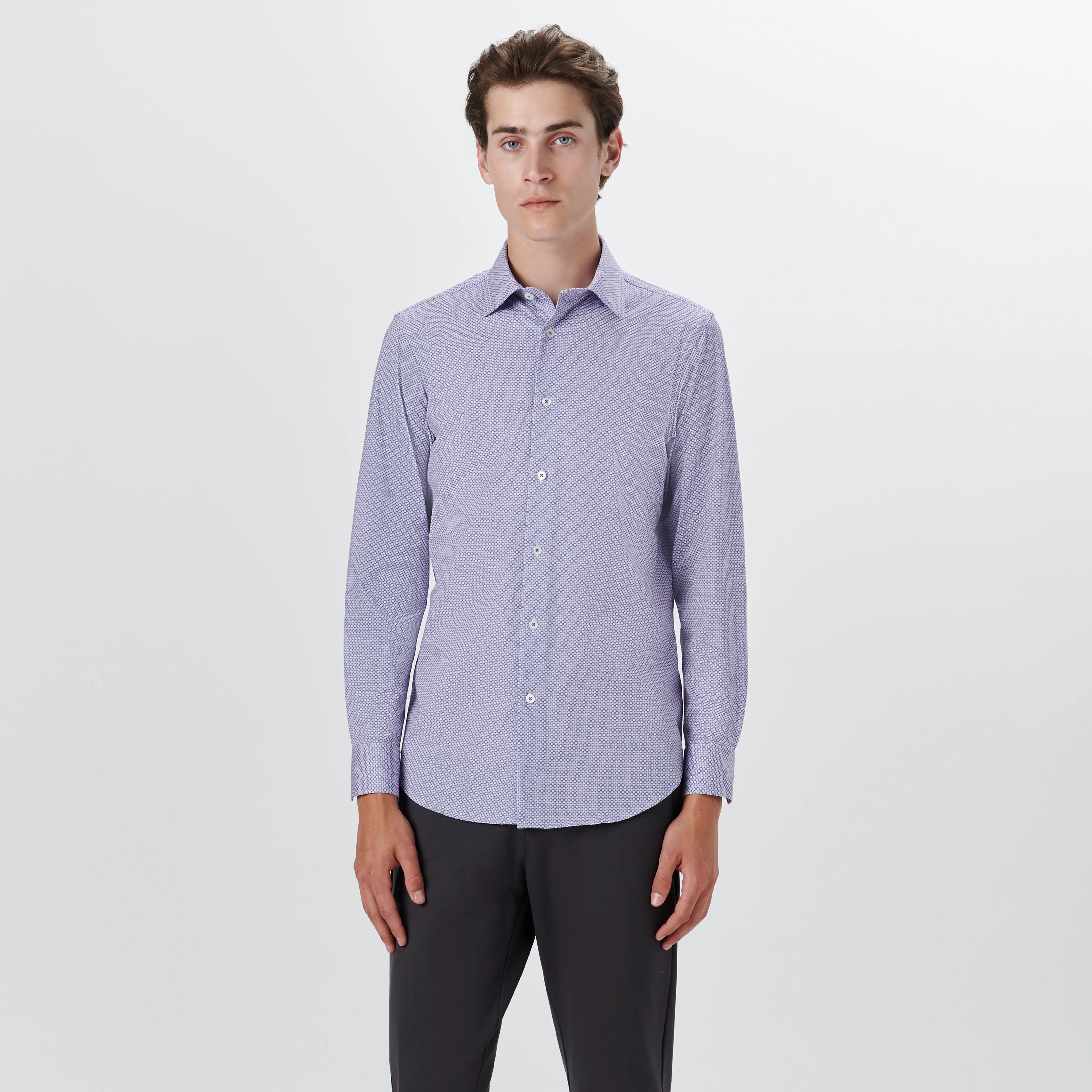 JAMES Checkerboard Print OoohCotton Shirt