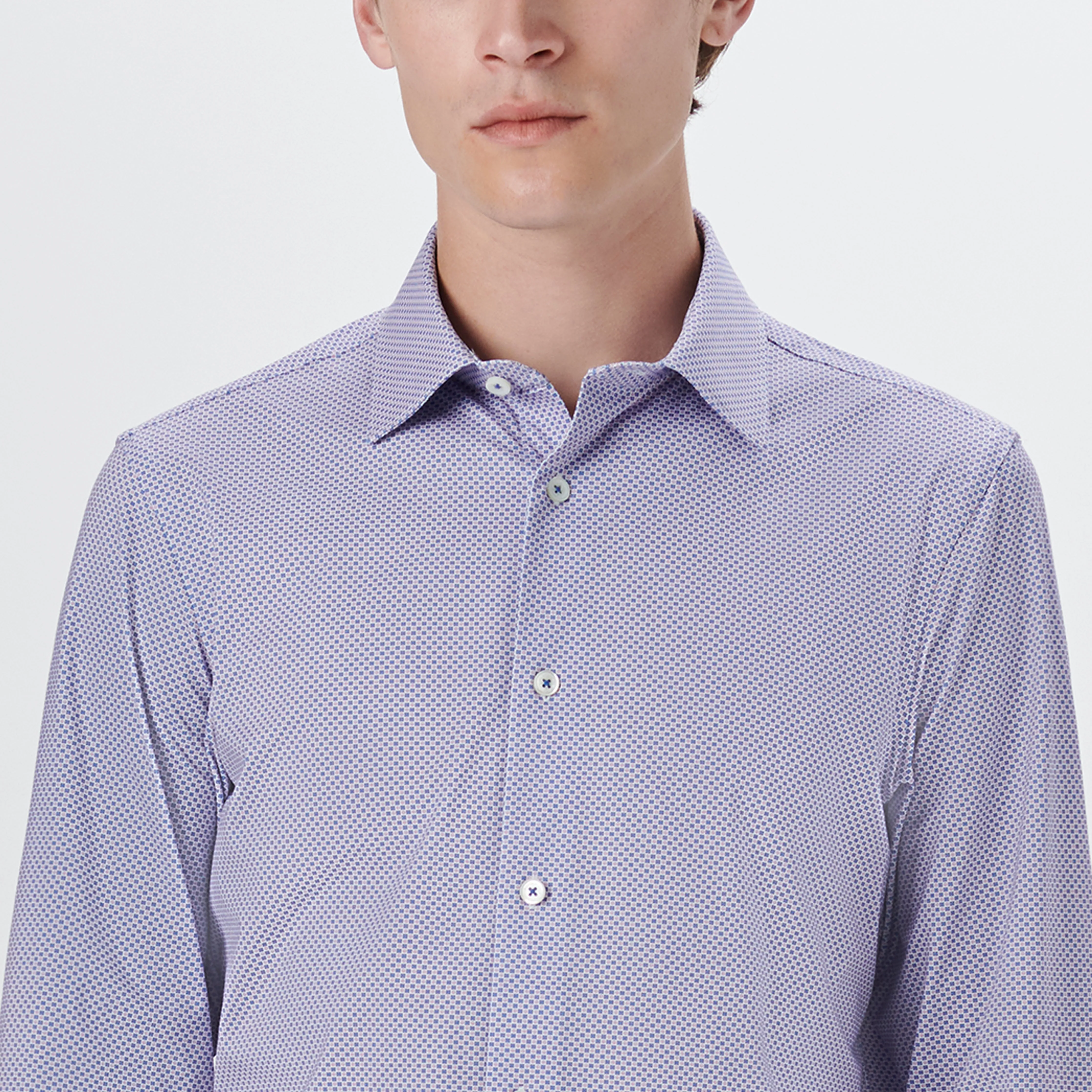 JAMES Checkerboard Print OoohCotton Shirt