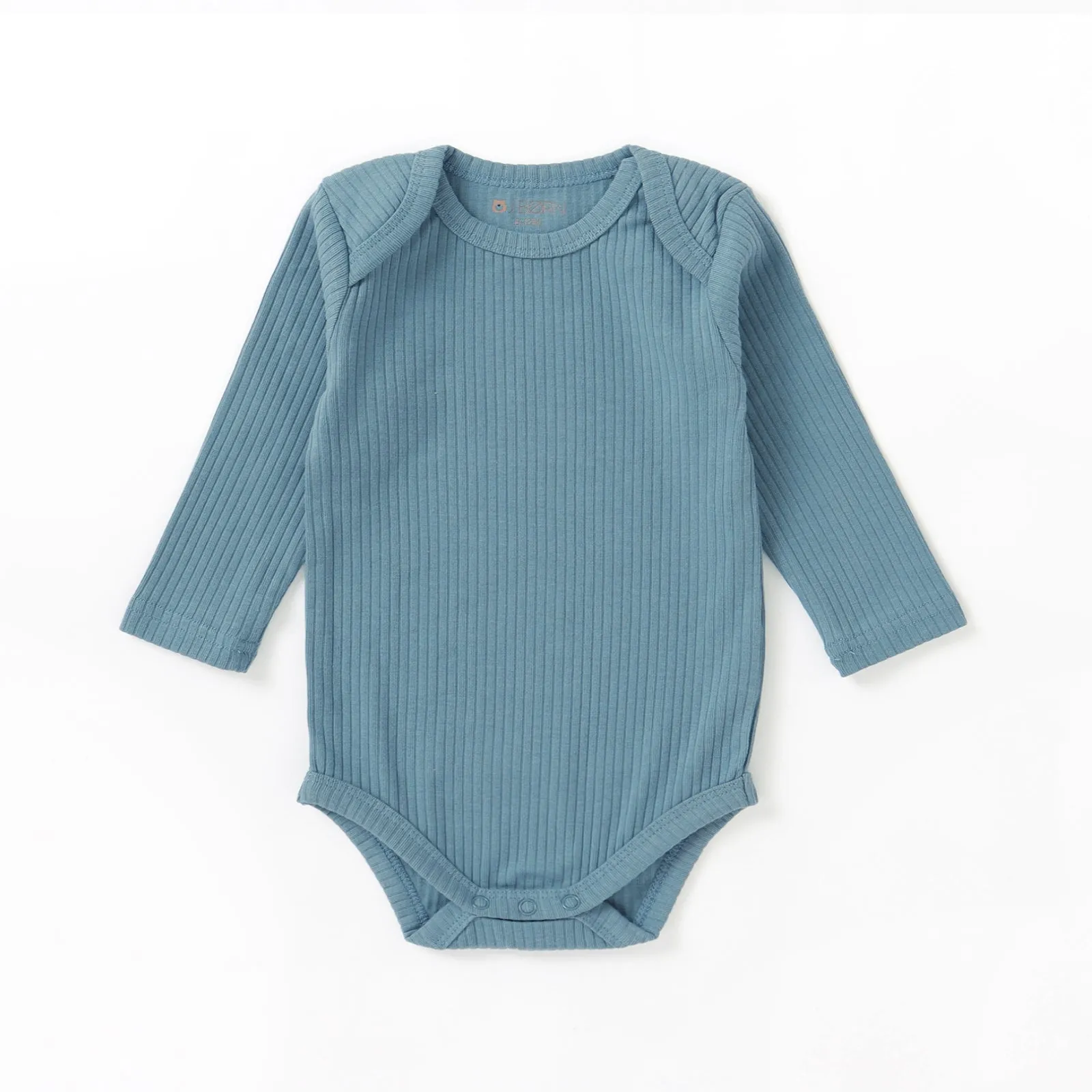 JBØRN Organic Cotton Ribbed Long Sleeve Bodysuit