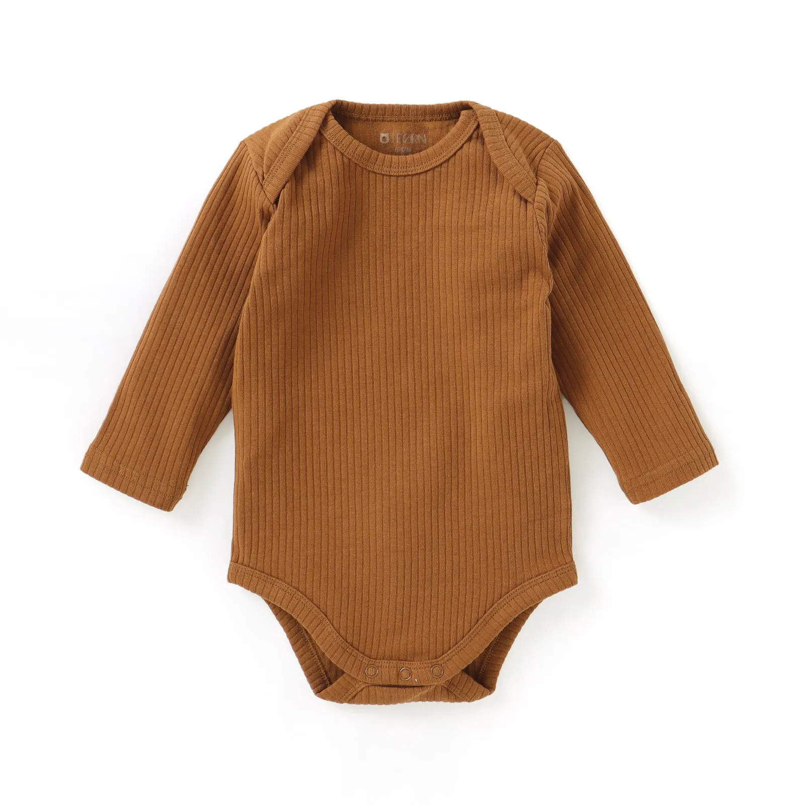 JBØRN Organic Cotton Ribbed Long Sleeve Bodysuit