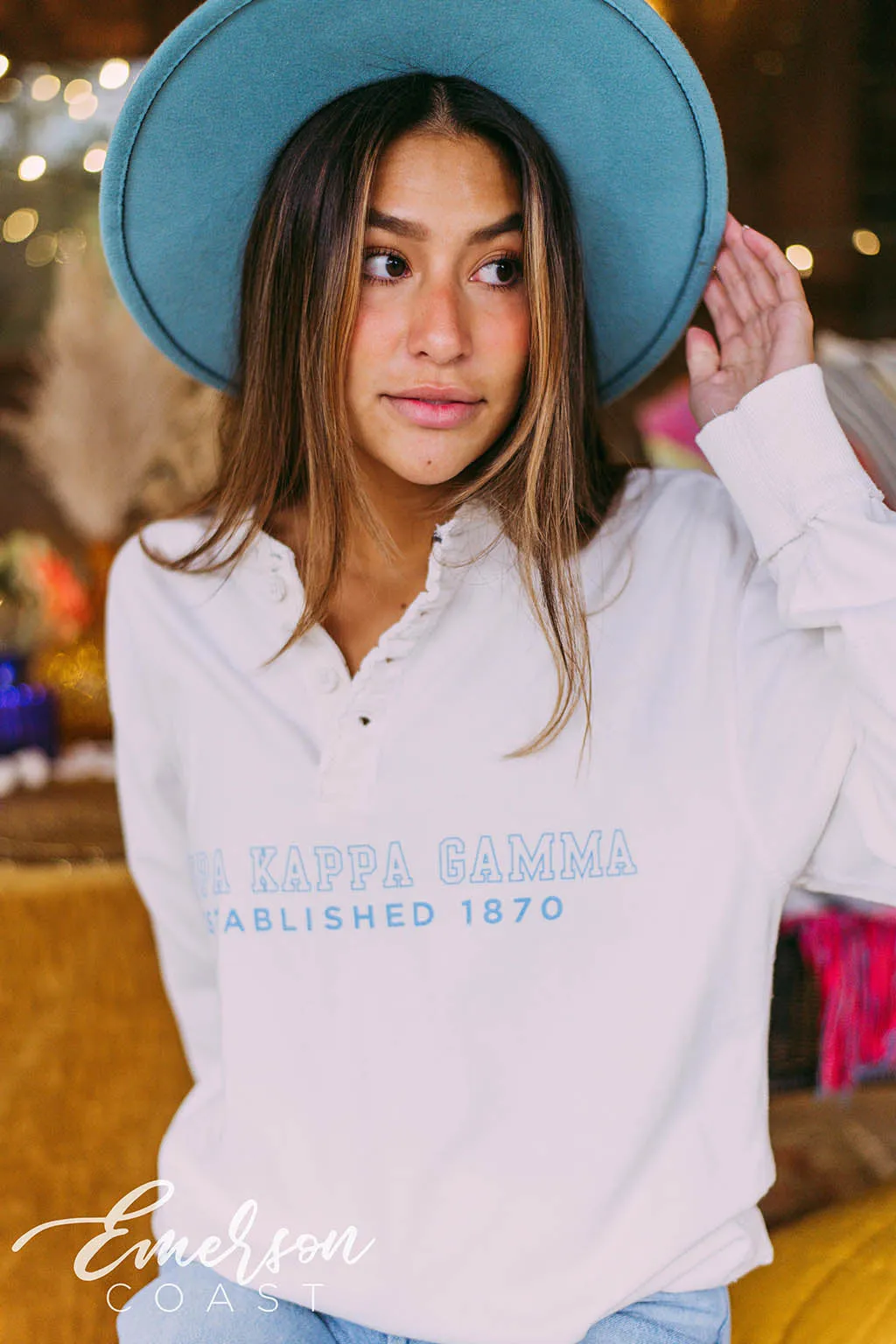 Kappa Kappa Gamma PR Long Sleeve Henley