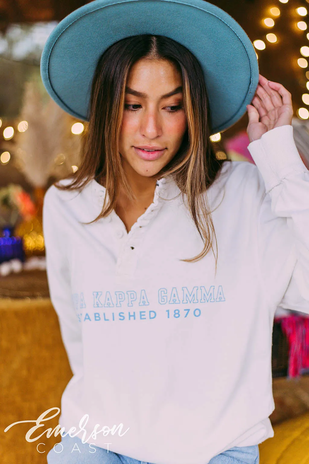 Kappa Kappa Gamma PR Long Sleeve Henley