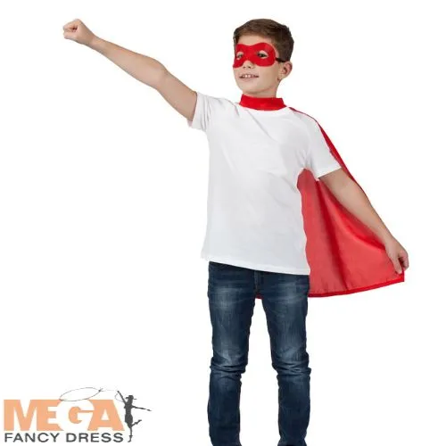 Kids Red Superhero Cape