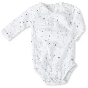 Long Sleeve kimono Bodysuit - Night Sky Starburst