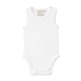 Marquise White Sleeveless Bodysuit