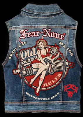 Mens Big "Dolly" Denim Highway Vest