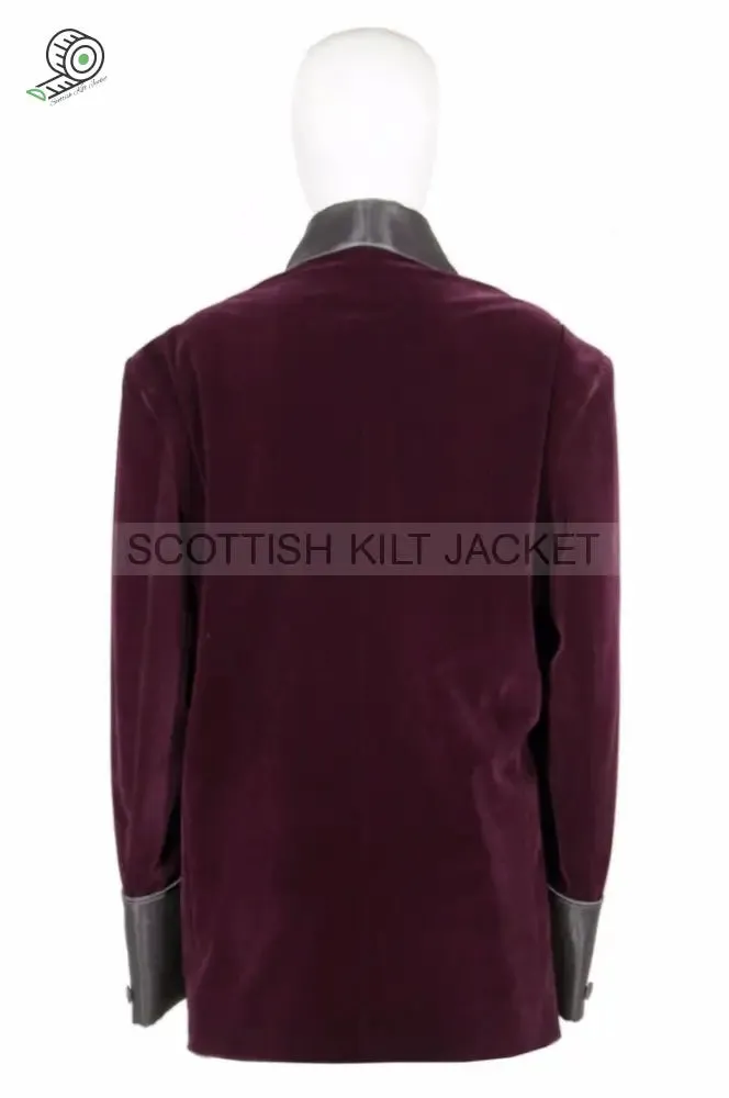 Men's Burgundy Velvet Jackets for Evening Dinner Coats and Jackets