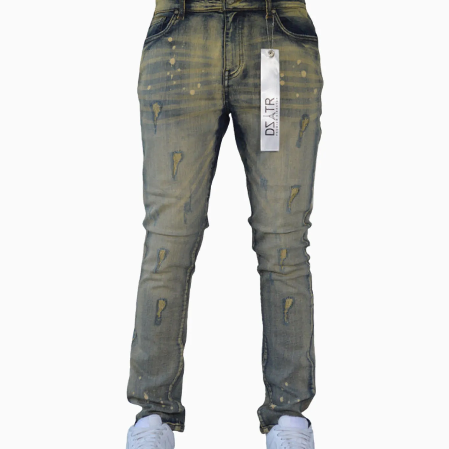 Men's Whisker Denim Jeans Pant