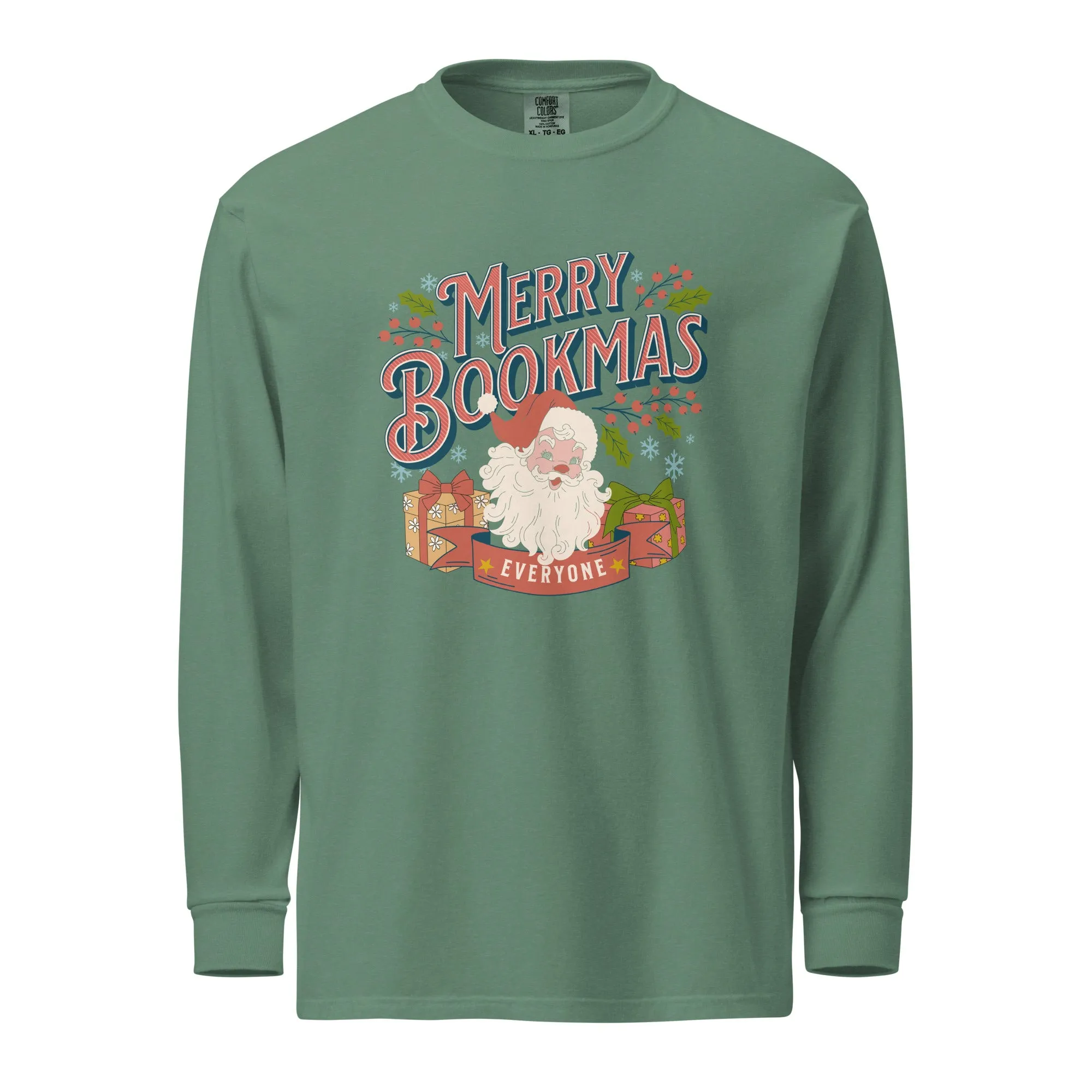 Merry Bookmas Christmas Long-sleeve Shirt