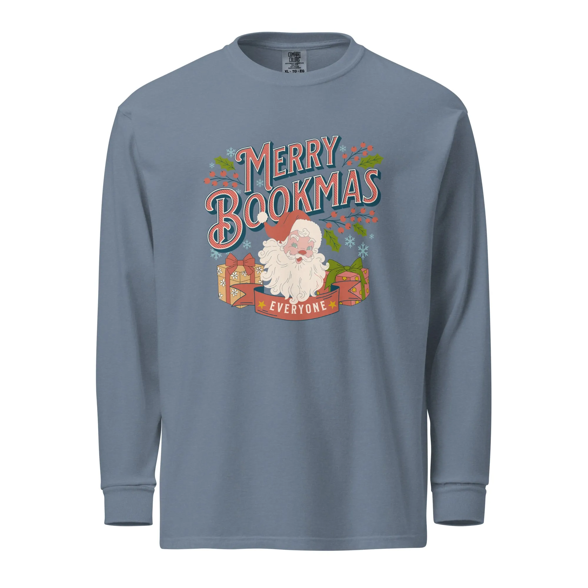 Merry Bookmas Christmas Long-sleeve Shirt