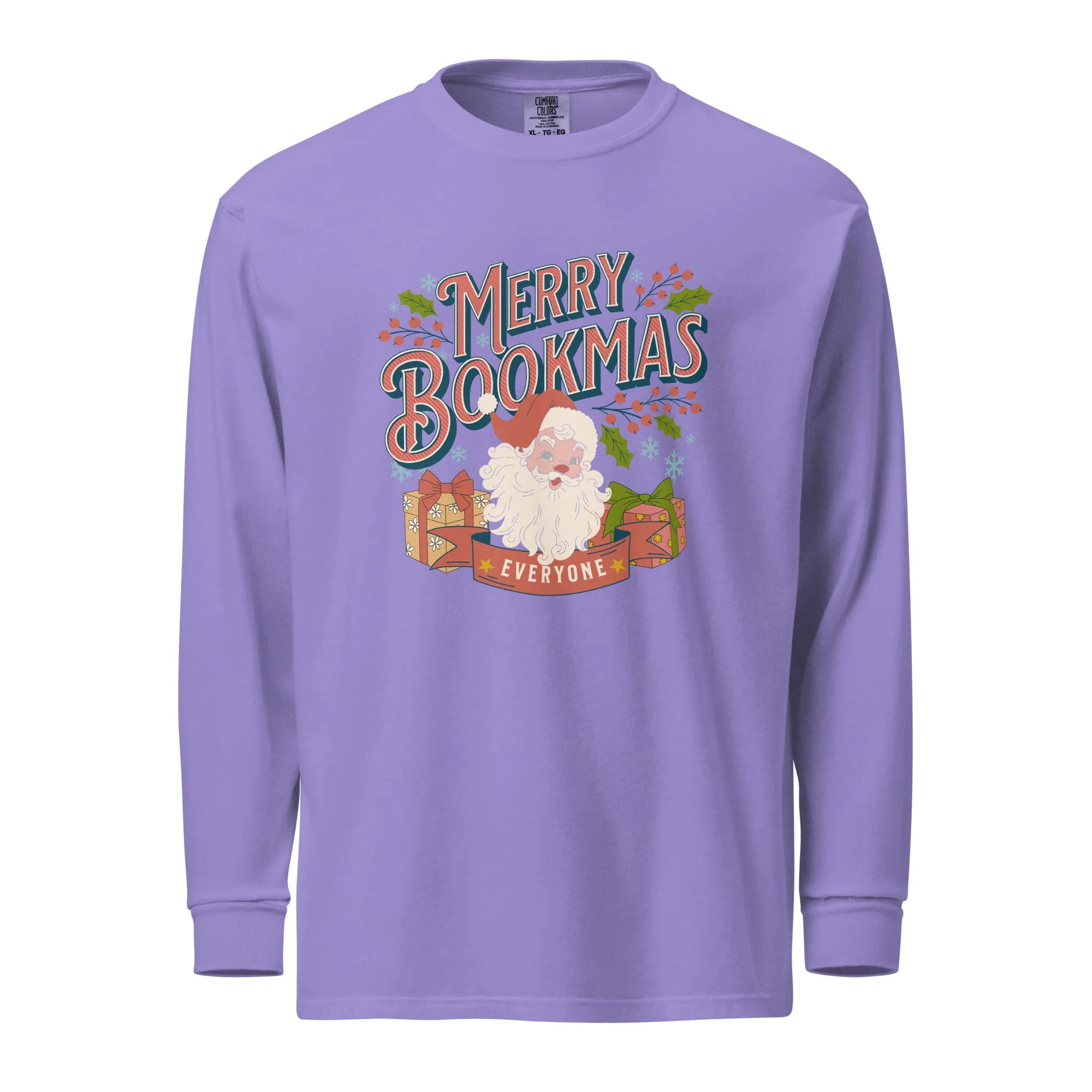 Merry Bookmas Christmas Long-sleeve Shirt