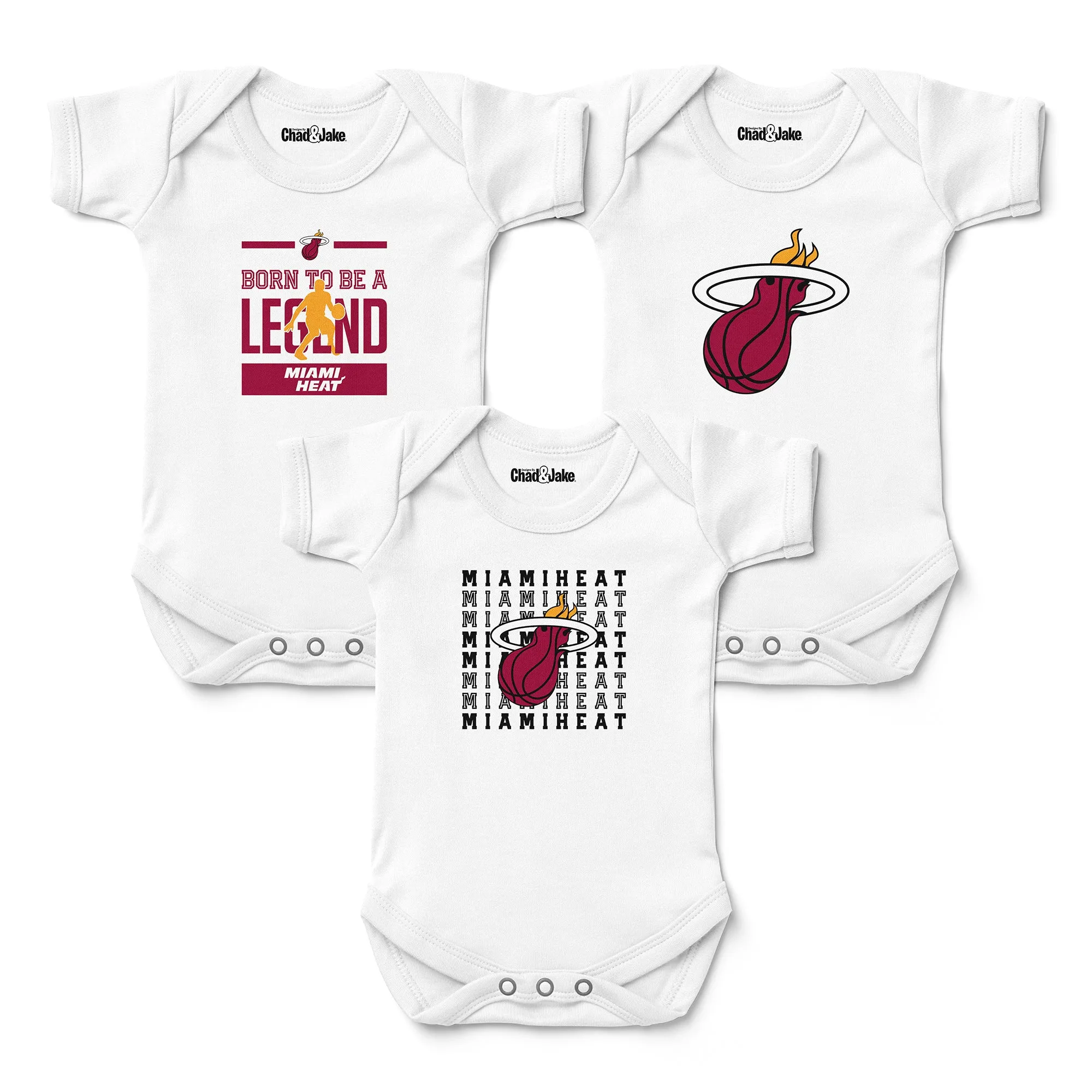 Miami Heat 3-Pack Bodysuits