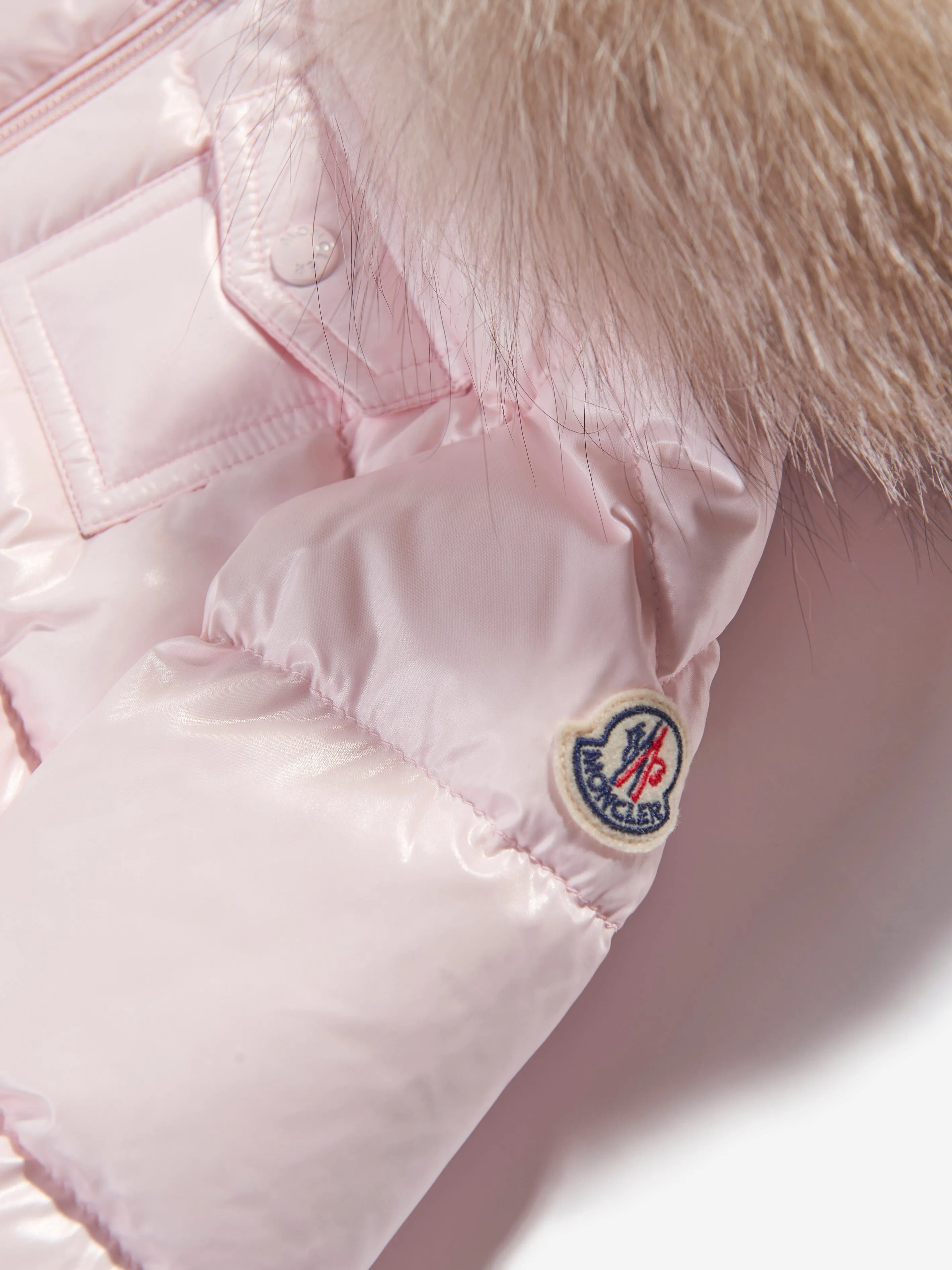 Moncler Enfant Baby Girls Down Padded K2 Jacket in Pink