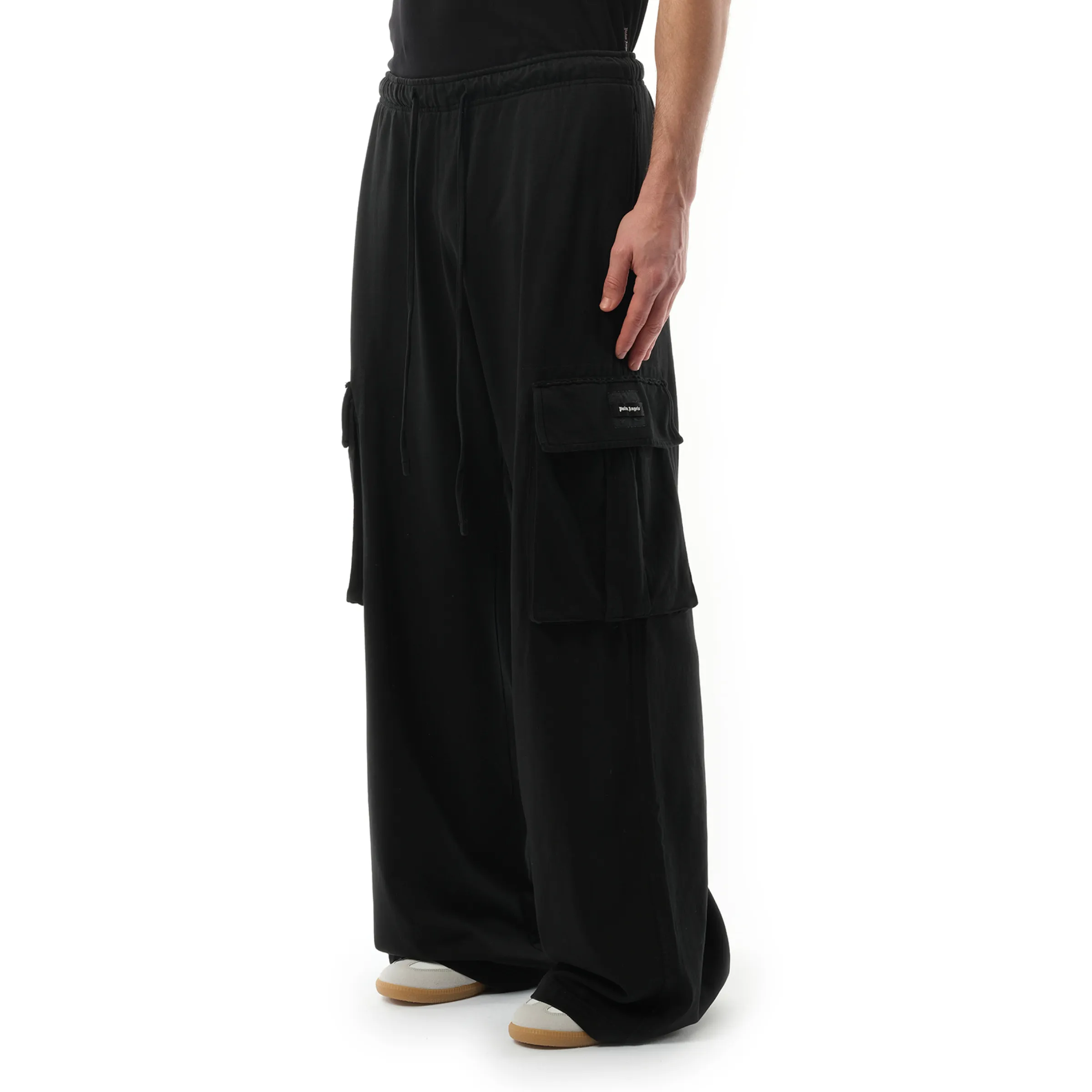 Monogram Cargo Pants in Black/Black