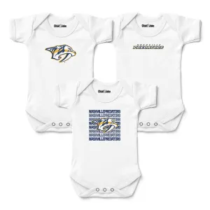 Nashville Predators 3-Pack Bodysuits