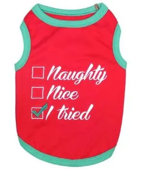 Naughty Nice I Tried T-Shirt