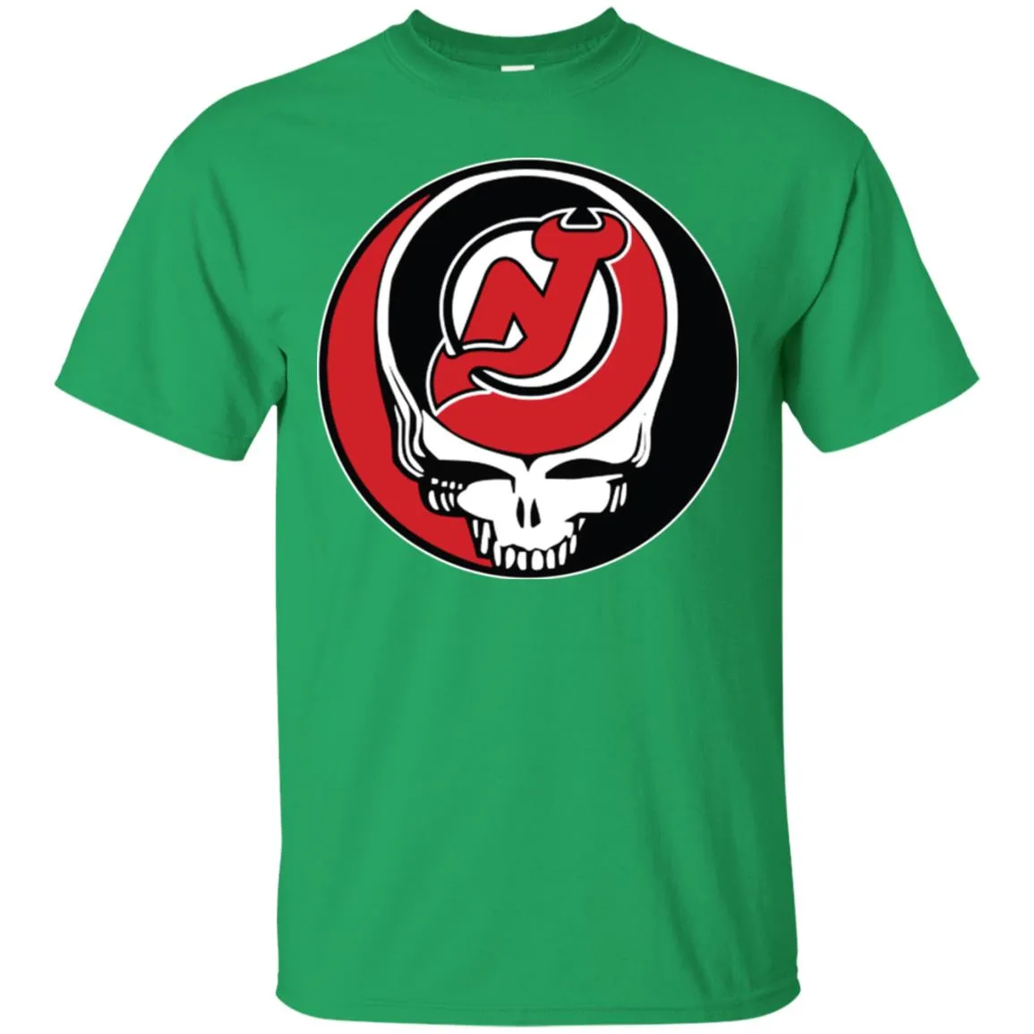 New Jersey Devils Grateful Dead Steal Your Face Hockey Nhl Shirts