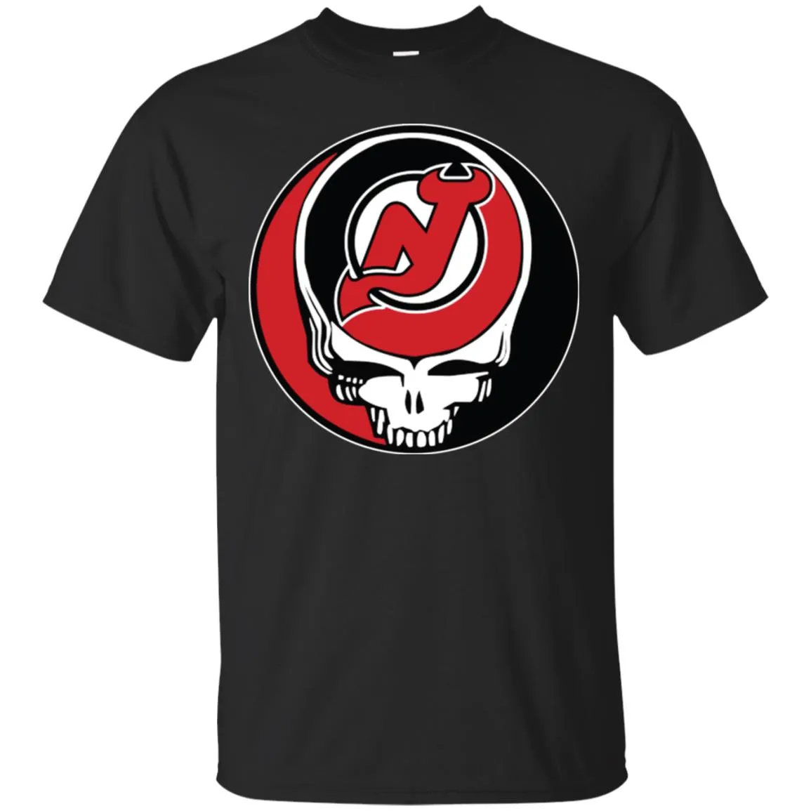 New Jersey Devils Grateful Dead Steal Your Face Hockey Nhl Shirts