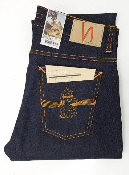 Nudie Jeans Tilted Tor Dry Royal Embo