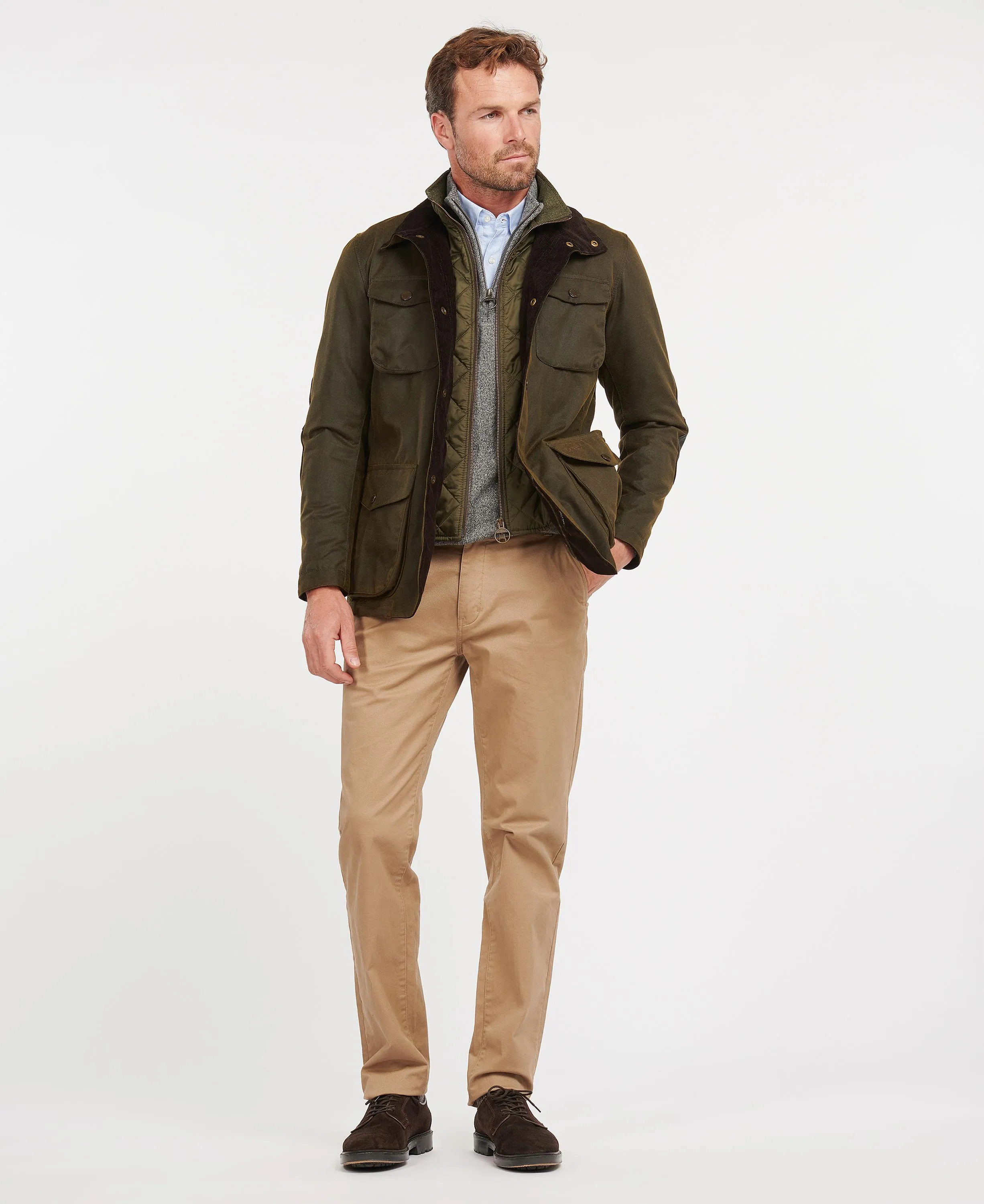 Ogston Wax Jacket - Olive