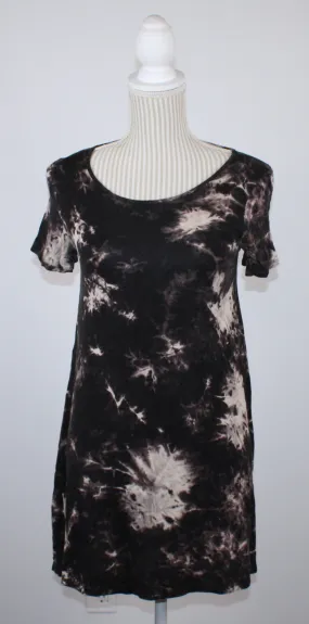 ONE CLOTHING BLACK TIE DYE DRESS LADIES SMALL PRE-LOVED