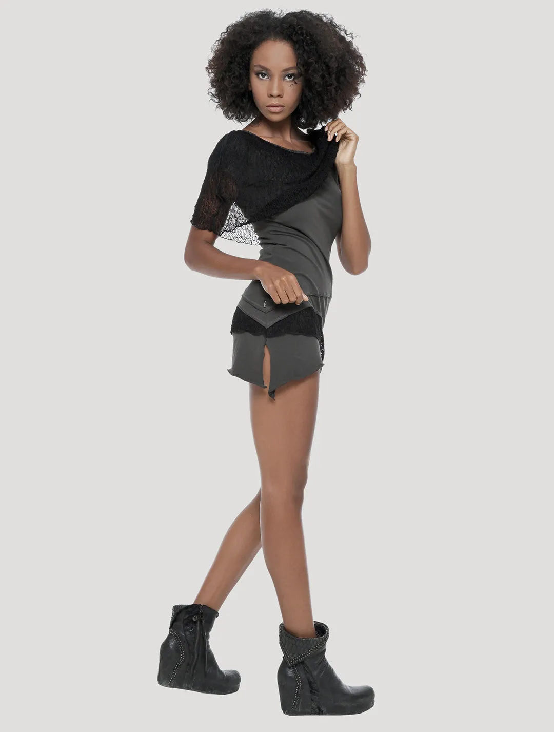 Onesa Short Sleeves Mini Dress