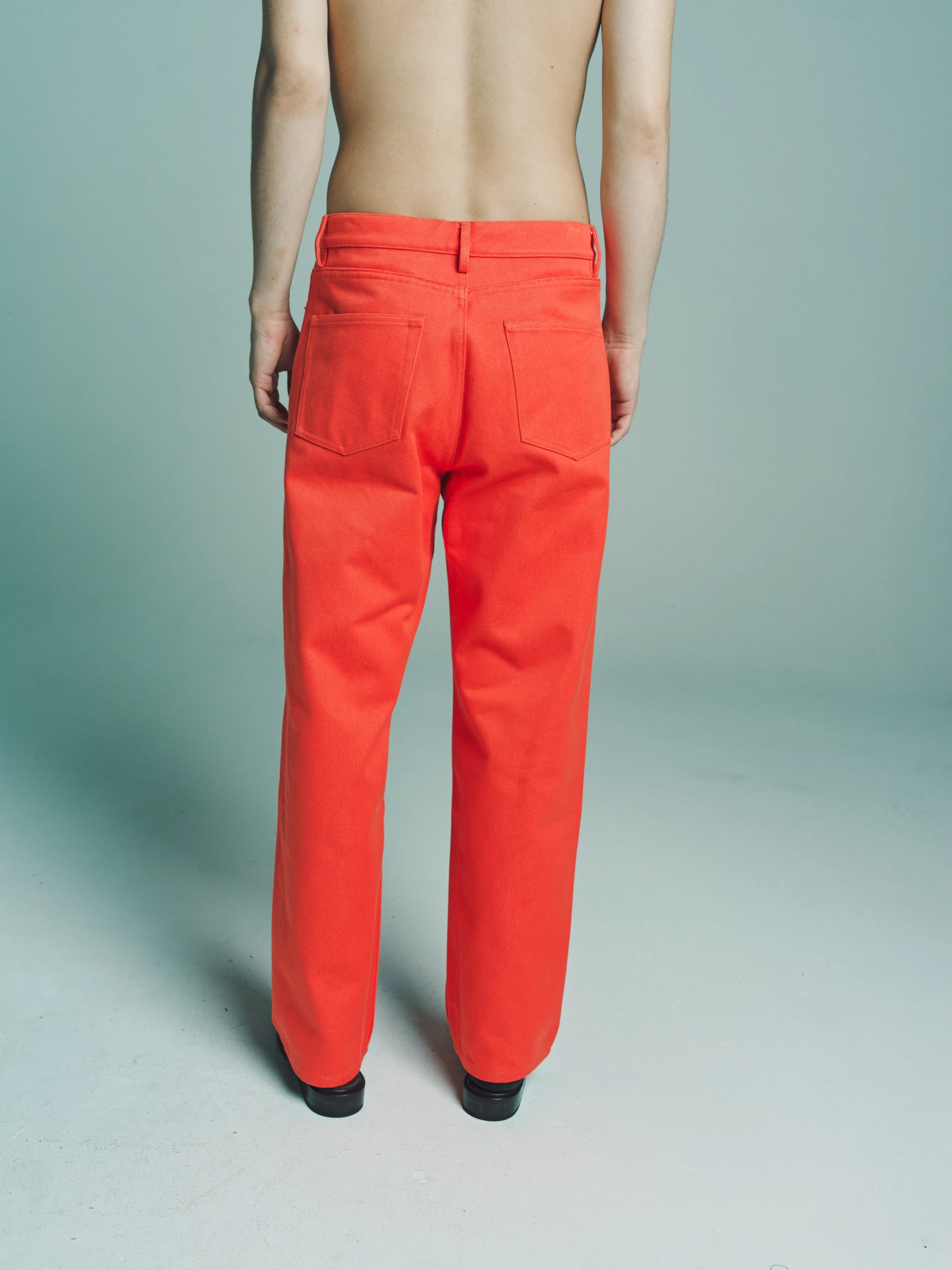 Orange 5 Pocket Jean