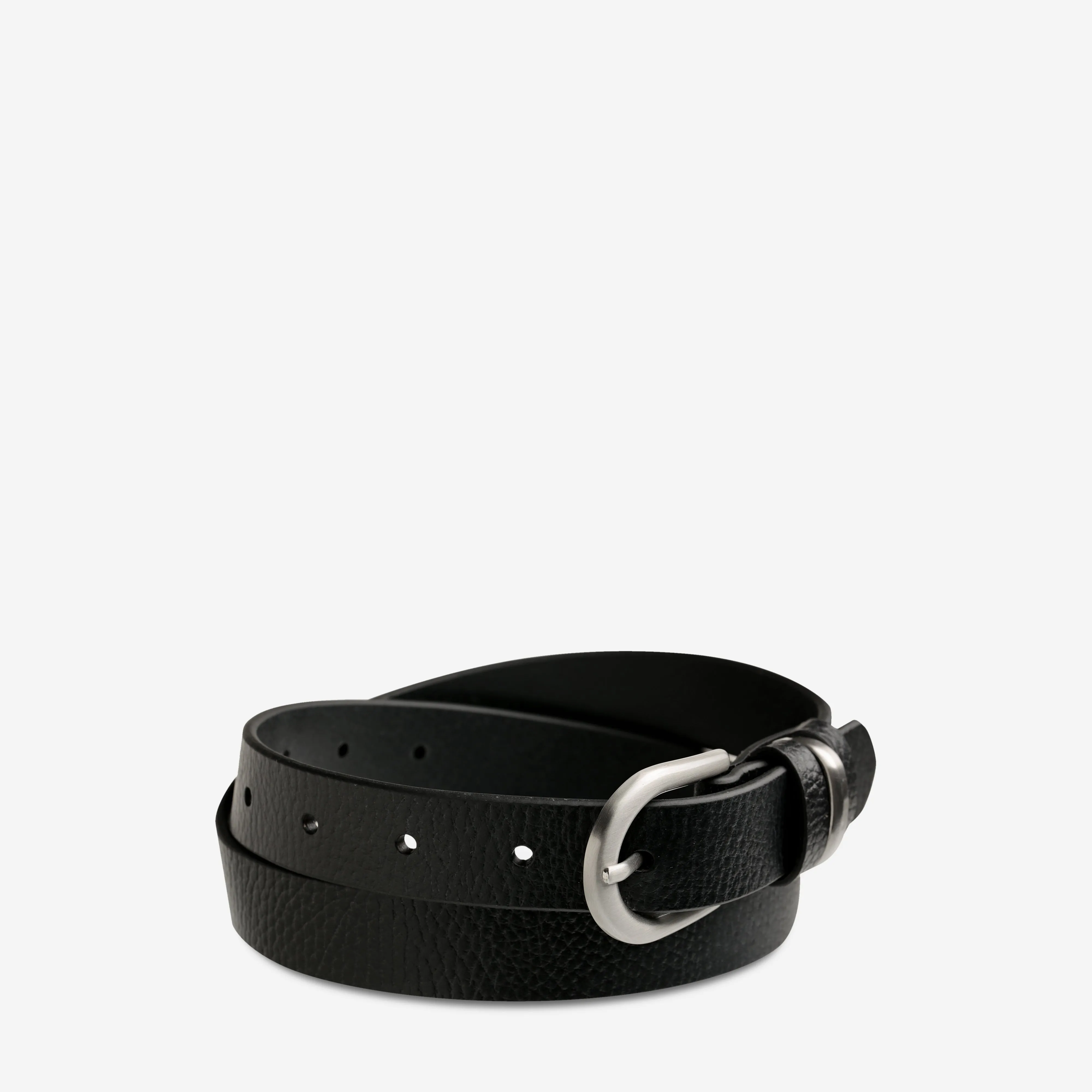 Over And Over Belt - Black/Silver