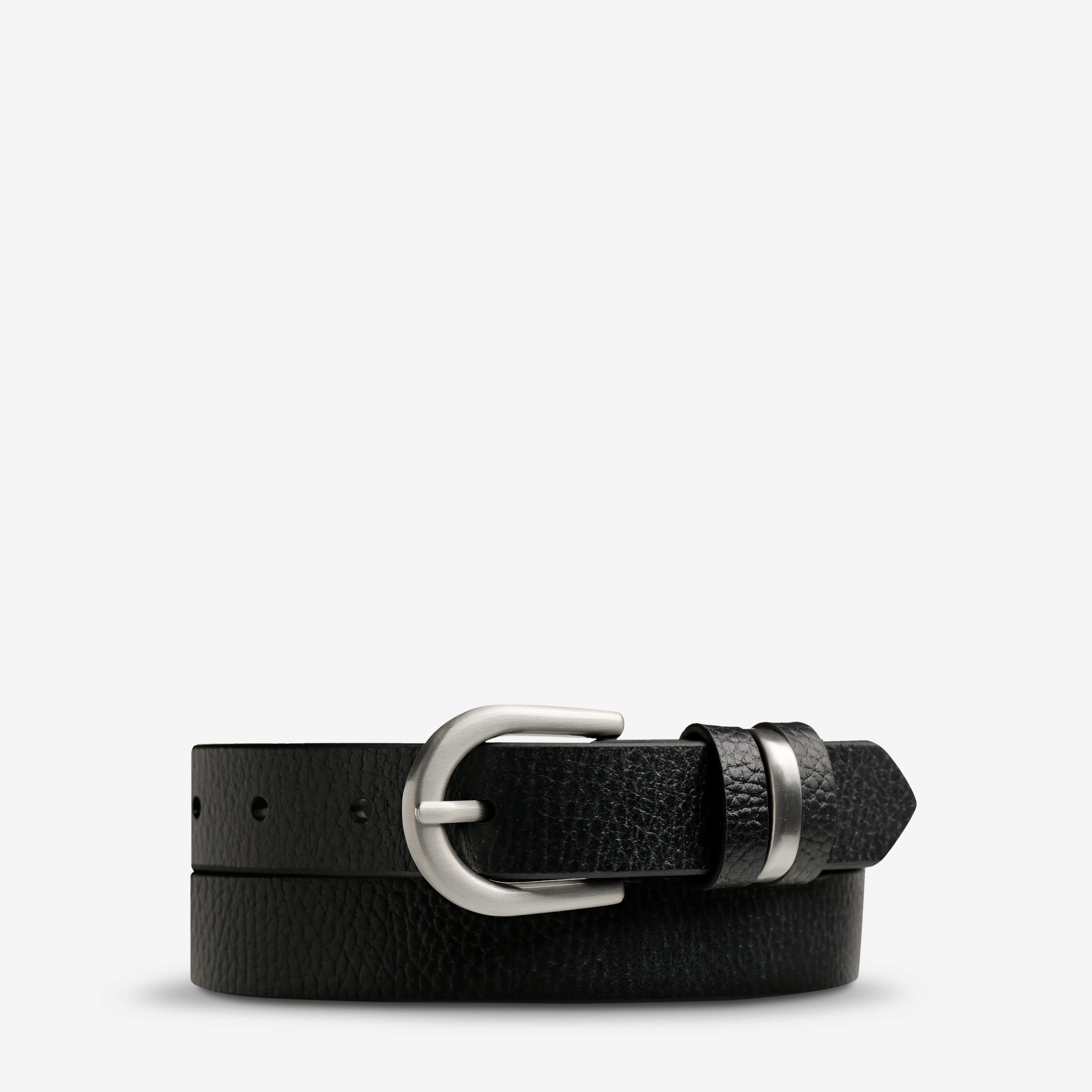 Over And Over Belt - Black/Silver