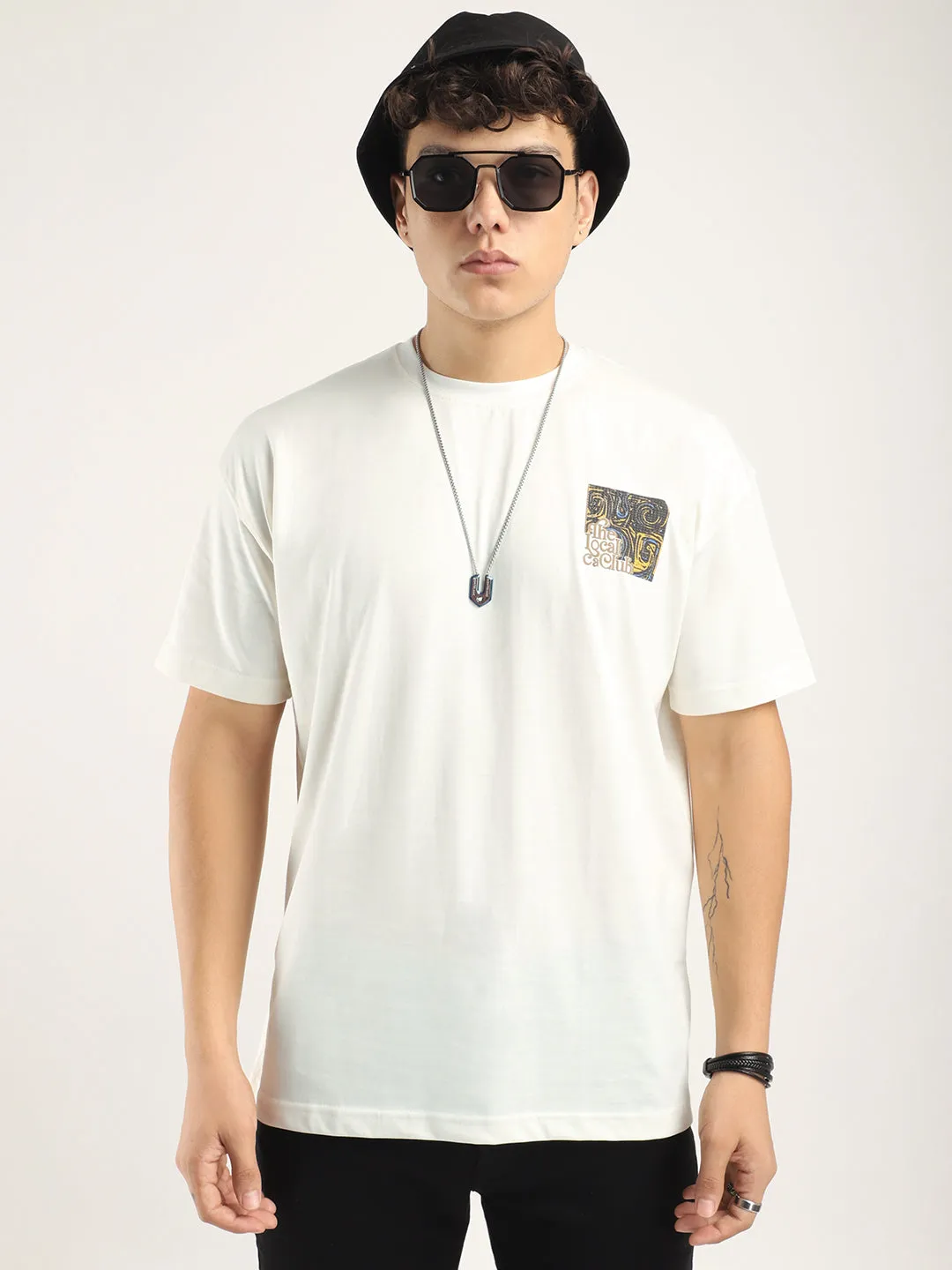 Peppy Oversized White T-Shirt