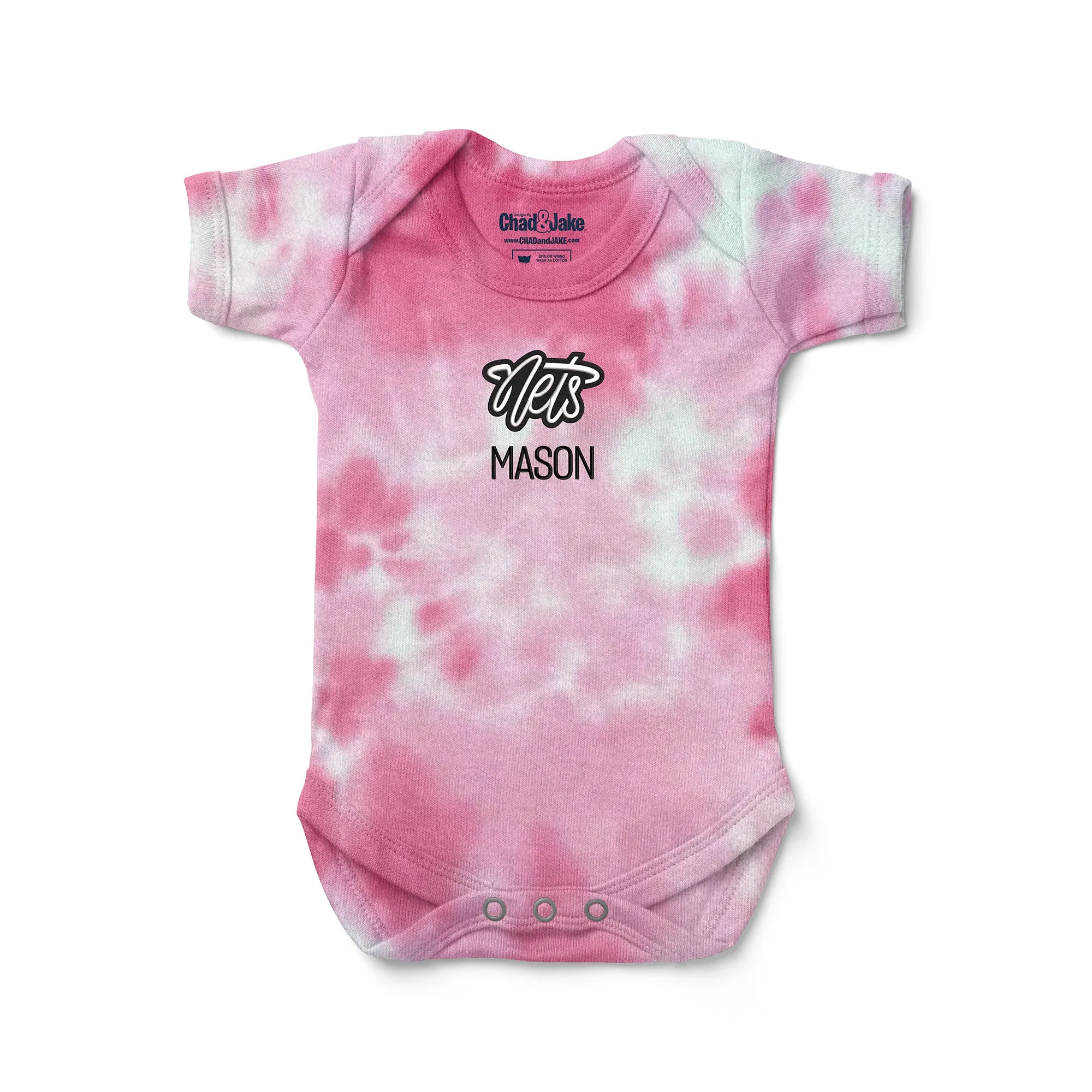 Personalized Brooklyn Nets Script Nets Tie Dye Bodysuit