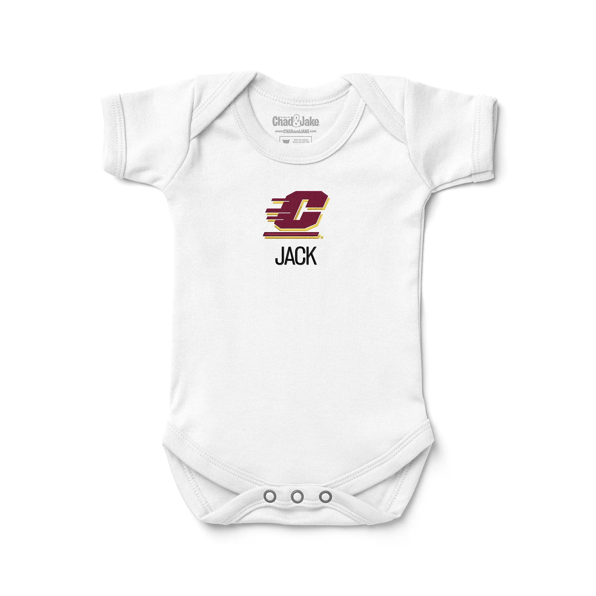 Personalized Central Michigan Chippewas Bodysuit