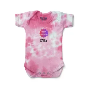 Personalized Choose Your Own Emoji Tie Dye Bodysuit