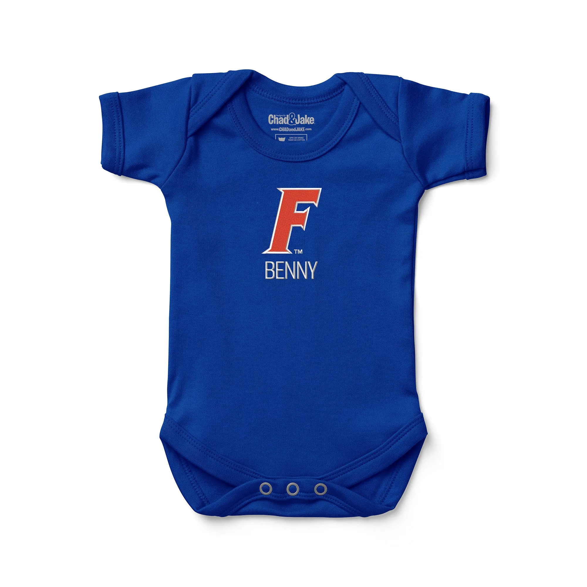 Personalized Florida Gators Slanted F Bodysuit