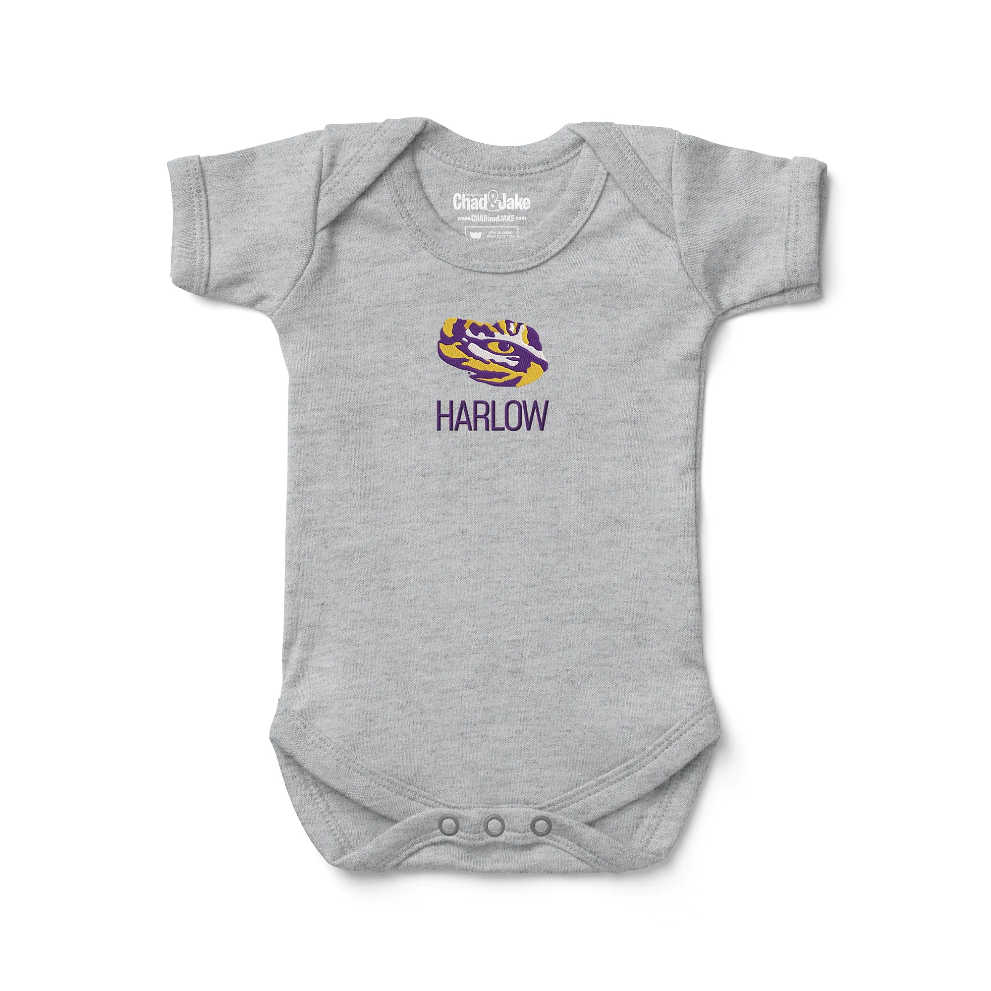 Personalized LSU Tigers Eye Bodysuit