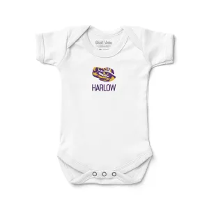 Personalized LSU Tigers Eye Bodysuit