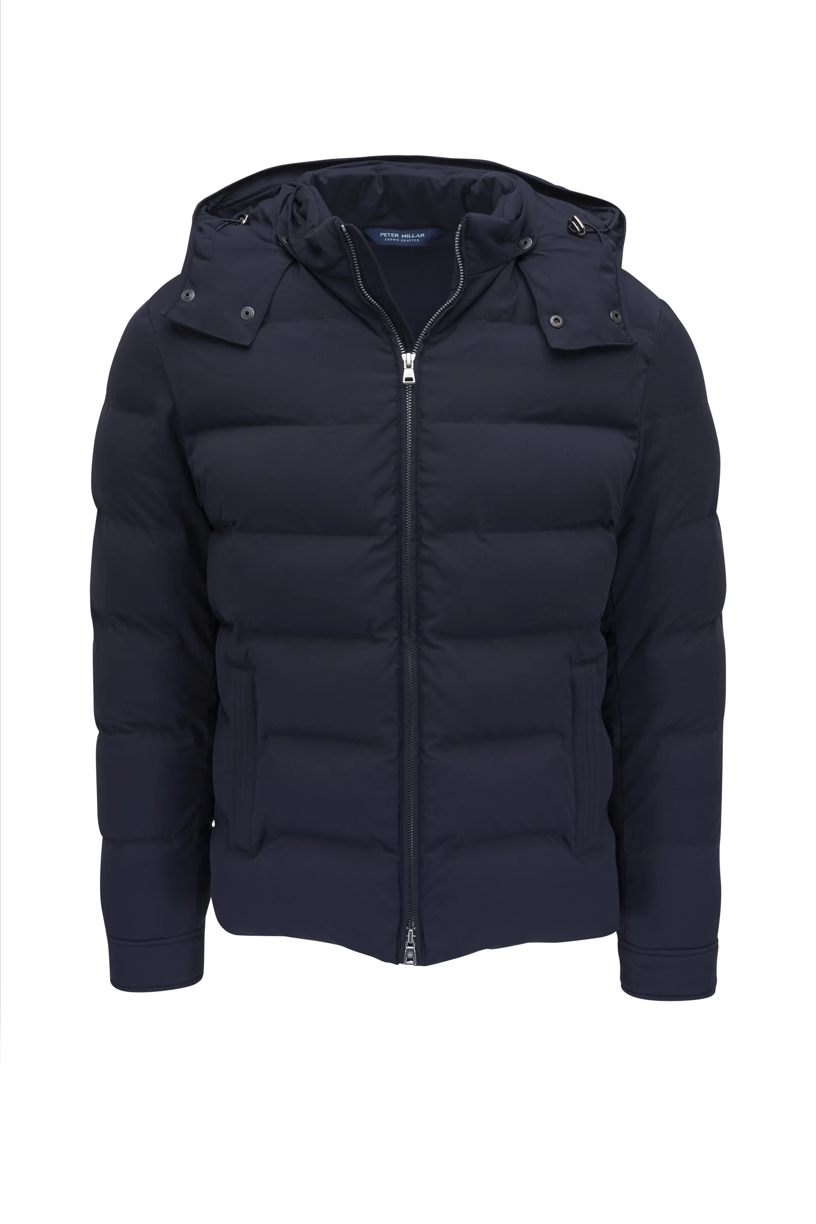 Peter Millar Mens Classic Fit Cortina Quilted Bomber - NAVY