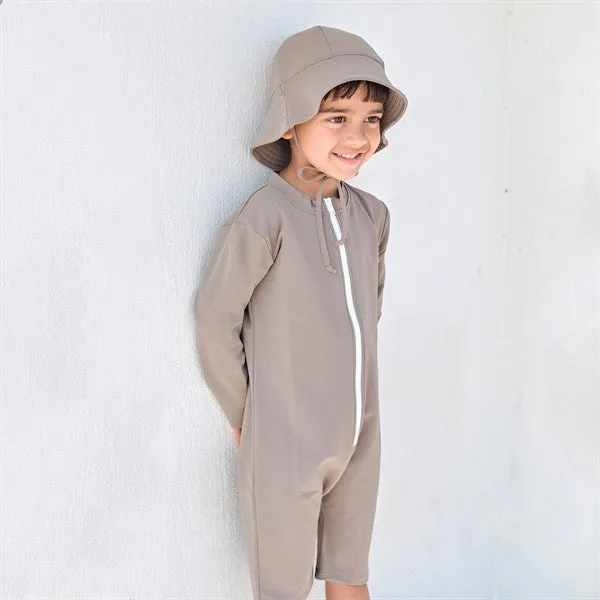 Petit Crabe Taupe Combi Bodysuit