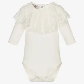 Phiclothing Baby Bodysuit with Lace Collar