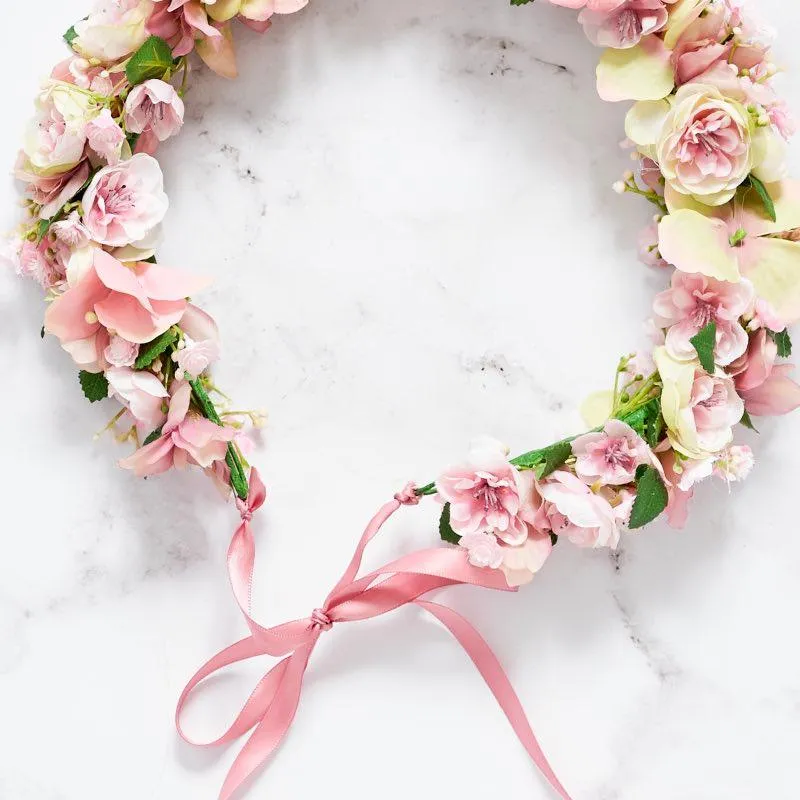 Playful Pink Flower Crown