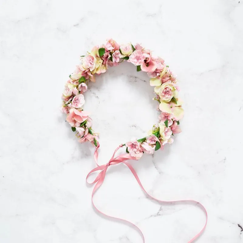 Playful Pink Flower Crown